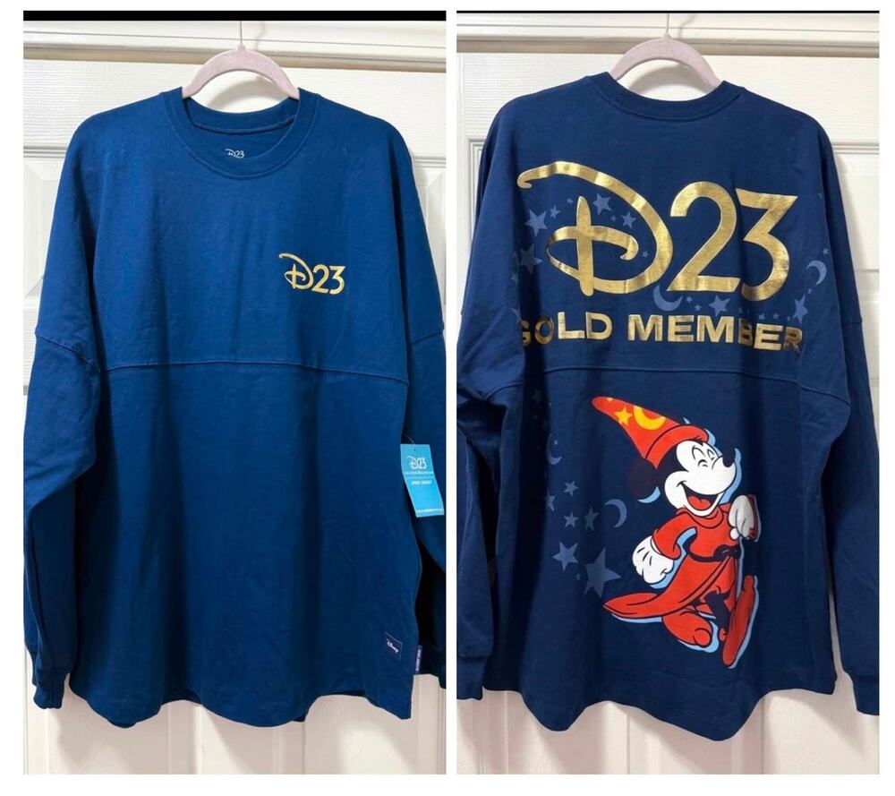 2025 Disney D23 Gold Member Spirit Jersey Adult XXL Sorcerer Mickey Mouse New
